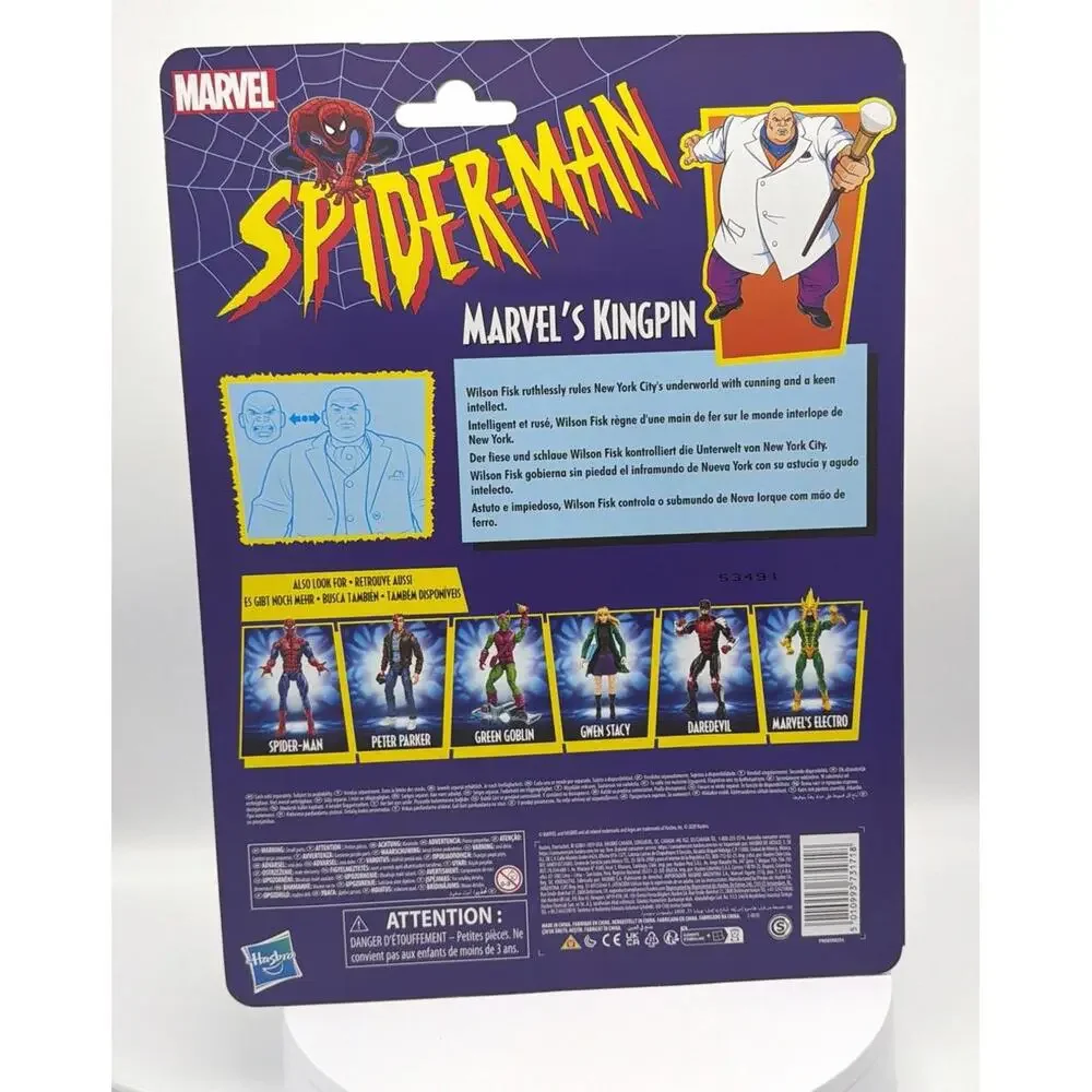 Hasbro Kingpin Action Figure‎ New Spider-Man Retro Marvel Legends F0224